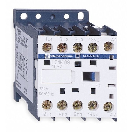 IEC Miniature Magnetic Contactor, 1NC, 120V AC, 3 P, Non-Reversing, Screw Clamp MPN:LC1K0901F7