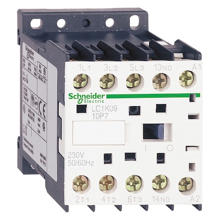 IEC Magnetic Contactor, 1NO, 220V AC, 3 P, Screw Clamp MPN:LC1K1210M7