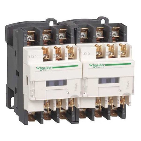IEC Magnetic Contactor, 1NC/1NO, 24V AC, 3 P, Reversing, Screw Clamp MPN:LC2D129B7