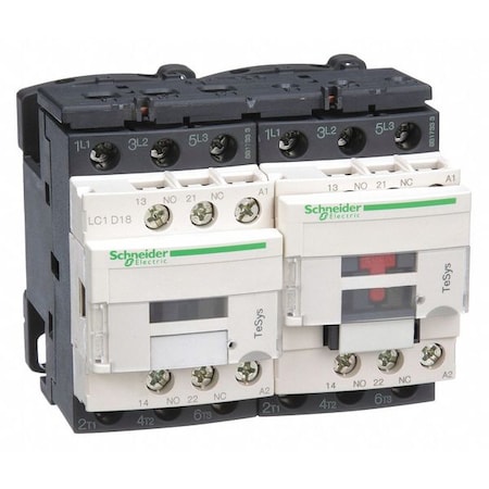 IEC Magnetic Contactor, 1NC/1NO, 120V AC, 3 P, Reversing, Screw Clamp MPN:LC2D18G7