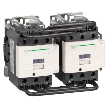 IEC Magnetic Contactor, 1NC/1NO, 120V AC, 3 P, Reversing, Screw Clamp MPN:LC2D80G7