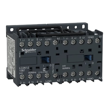 IEC Magnetic Contactor, 1NO, 120V AC, 3 P, Reversing, Screw Clamp MPN:LC2K1210G7