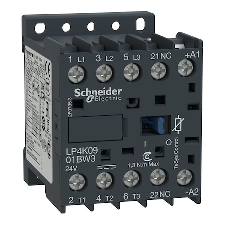 IEC Magnetic Contactor, 1NC, 24V DC, 3 P, Screw Clamp MPN:LP4K0901BW3