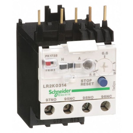 Overload Relay, 1NC/1NO, 5.5 A Min current, 8 A Max current, 690V AC MPN:LR2K0314