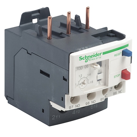 Thermal Overload Relay, 1NC/1NO, 1 A Min current, 1.6 A Max current, 690V AC MPN:LR3D06