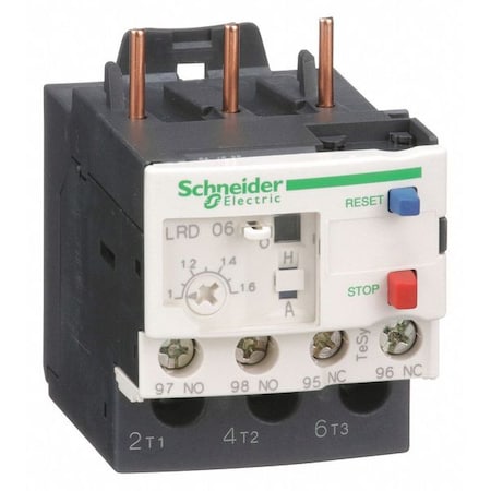 Overload Relay, 1NC/1NO, 1 A Min current, 1.6 A Max current, 690V AC MPN:LRD06