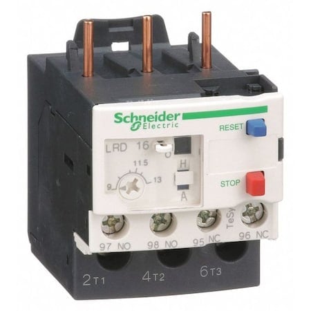 Overload Relay, 1NC/1NO, 9 A Min current, 13 A Max current, 690V AC MPN:LRD16