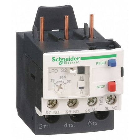 Overload Relay, 1NC/1NO, 23 A Min current, 32 A Max current, 690V AC MPN:LRD32