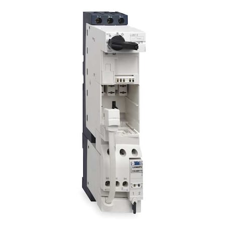 Motor Starter Power Base, Reversing, 1NC/1NO, 110V-240V AC/DC, 3 P, Screw Clamp MPN:LU2B32FU