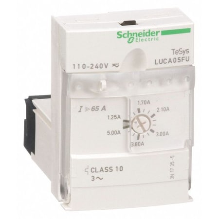 Overload Module, 1.25 A Min current, 5 A Max current, 690V AC MPN:LUCA05FU