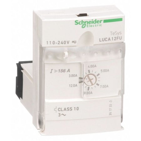 Overload Module, 3 A Min current, 12 A Max current, 690V AC MPN:LUCA12FU