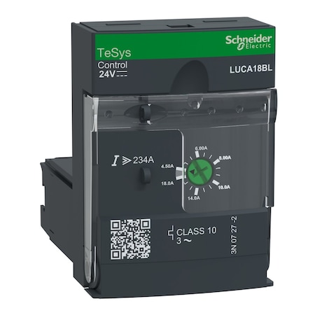 Overload Module, 4.5 A Min current, 18 A Max current, 690V AC MPN:LUCA18BL