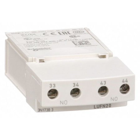 Auxiliary Contact, 2NO/0NC, 5 A MPN:LUFN20