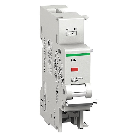 Undervoltage Release, Multi 9 Circuit Breakers Use With, 220 to 240V AC/24V DC, 0 Poles MPN:M9A26960