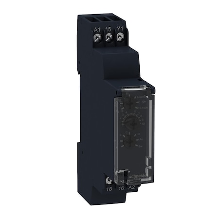 Multifunction relay, Harmony Timer Relays, 8A, 1CO, 0.1s.10 h, power on delay, symmetrical flashing, 24V DC or 24.240V AC DC MPN:RE17RMMU