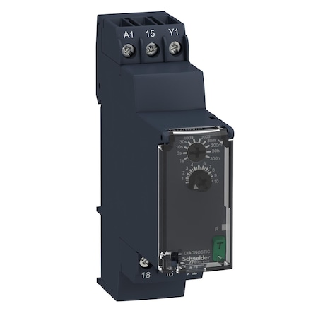 Dual function relay, Harmony Timer Relays, A, 1 CO, 0.05s.300h, power on delay, 24.240V AC DC MPN:RE22R1AMR