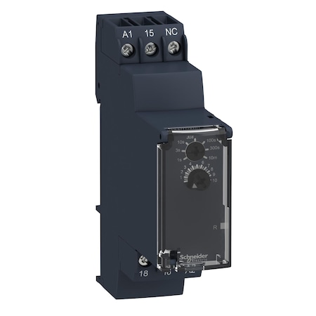 Single function relay, Harmony Timer Relays, 5A, 1 CO, 0.05s.10min, delay on de energization, 24.240V AC DC MPN:RE22R1KMR