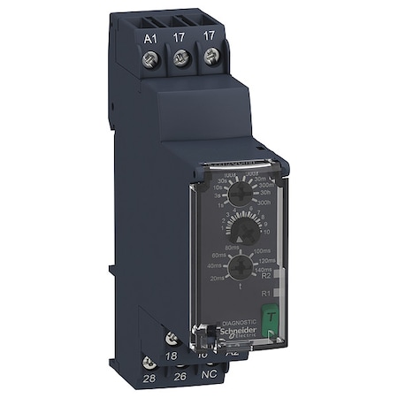 Time Delay Relay, Square, Star-Delta, 2 Functions 24 to 240V AC/DC, DPDT MPN:RE22R2QGMR