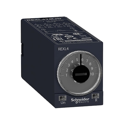 Single function relay, Harmony Timer Relays, 5A, 4CO, 0.1s.100h, on delay, 24V DC MPN:REXL4TMBD