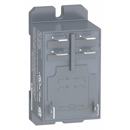 DIN Rail & Top Flange, Enclosed Power Relay, Square, 30 A, 6 Pins, Tab MPN:RPF2AP7