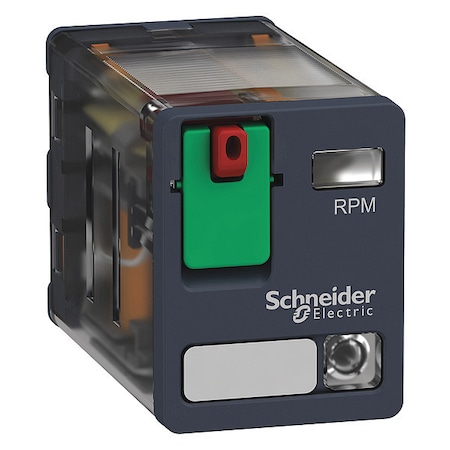 Plug-In, General Purpose Relay, Square, 15 A, 8 Pins, Quick Connect MPN:RPM22B7