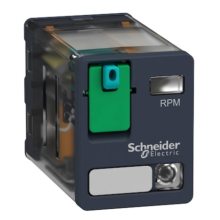 Power plug-in relay, 15 A, 2 CO, with LE, 110V DC Coil Volts, 2 C/O MPN:RPM22FD