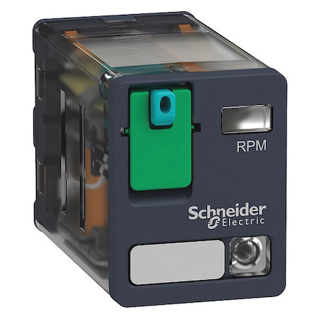Plug-In, General Purpose Relay, Square, 15 A, 8 Pins, Quick Connect MPN:RPM22JD