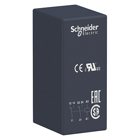 Plug-In, Plug-In Relay, Square, 8 A, 8 Pins, Quick Connect MPN:RSB2A080E7