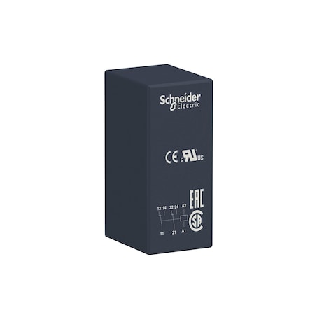 Interface plug-in relay, 8 A, 2 CO, 48 V, 48V DC Coil Volts, 2 C/O MPN:RSB2A080ED