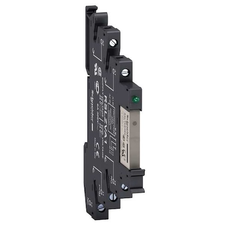 DIN Rail, Slim Plug-In Relay, Square, 6 A, 5 Pins, Screw MPN:RSL1PVBU
