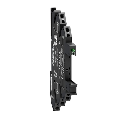 Socket equipped with LED and protection circuit, Harmony Electromechanical Relays, for RSL1 relays, spring terminals, 12 to 24V AC DC MPN:RSLZRA1