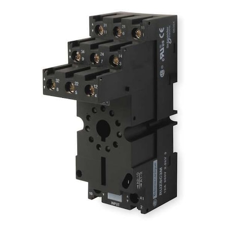 Rlay Scket, Fingr Safe/Elevtr, Octl, 11 Pin MPN:RUZSC3M