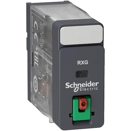 Interface plug in relay, Harmony Electromechanical Relays, 10A, 1CO, lockable test but to n, 120V AC MPN:RXG11F7