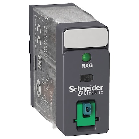 Plug-In, Plug-In Relay, Square, 10 A, 5 Pins, Quick Connect MPN:RXG12RD