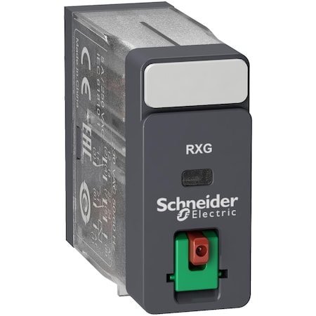 Interface plug in relay, Harmony Electromechanical Relays, 5A, 2CO, lockable test but to n, 120V AC MPN:RXG21F7