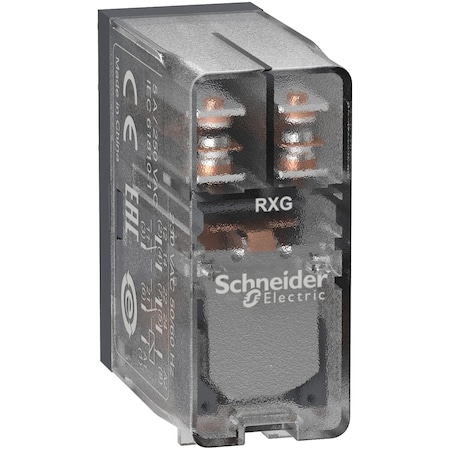 Interface plug in relay, Harmony Electromechanical Relays, 5A, 2CO, clear cover, 24V AC MPN:RXG25B7