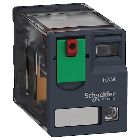 Plug-In, Plug-In Relay, Square, 12 A, 8 Pins, Quick Connect MPN:RXM2AB2E7