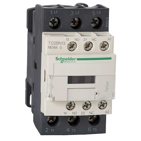 24VDC Non-Reversing Magnetic Contactor 3P 18A NEMA 0 MPN:T02BN13BD