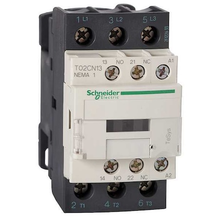 120VAC Non-Reversing Magnetic Contactor 3P 27A NEMA 1 MPN:T02CN13G7