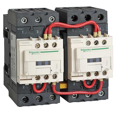 120VAC Reversing Magnetic Contactor 3P 45A NEMA 2 MPN:T02DN23G7
