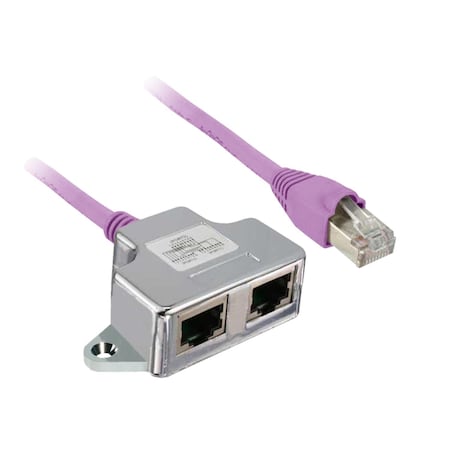 CANopen terminal adaptor, Altivar, Lexium, 2 RJ45 connectors for daisy chain connection MPN:TCSCTN023F13M03