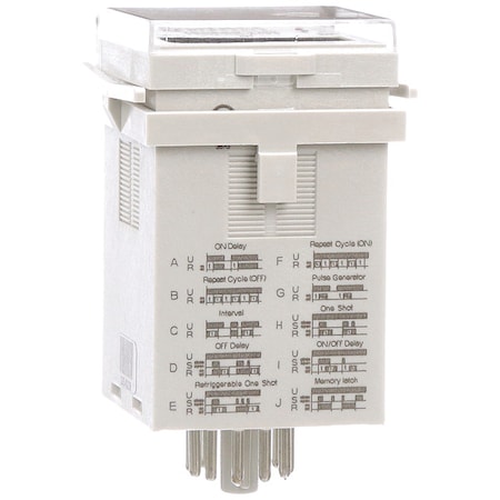 Multifunction Time Delay Relay, Octal, 10 Functions 12 to 240V AC, DPDT MPN:TDRPRO-5100