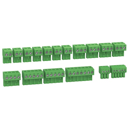 Terminal Block, For M171 Series, Green MPN:TM171ASCTB27
