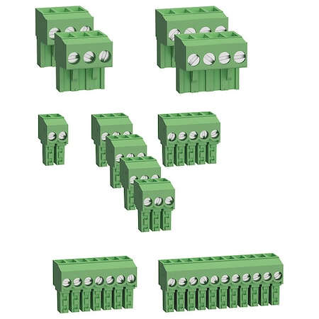 Terminal Block, For M171 Series, Green MPN:TM172ASCTB28