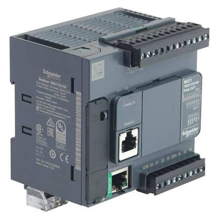 Controller, 24VDC, 4.17in H, Ethernet, Relay MPN:TM221CE16R