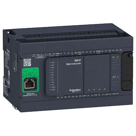 LogicController, 14Inputs, 10Outputs, 16GB MPN:TM241CE24R