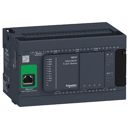 LogicController, 14Inputs, 10Outputs, 16GB MPN:TM241CE24T