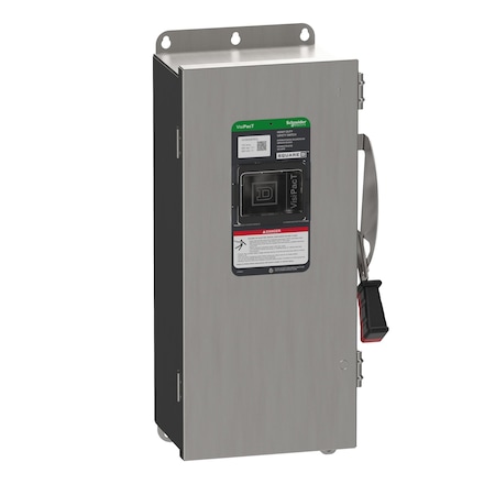Safety Switch, Fusible, 3PST, Three Phase, NEMA 4X, Indoor/Outdoor, 18-8 Stainless Steel MPN:VH363NDSGL