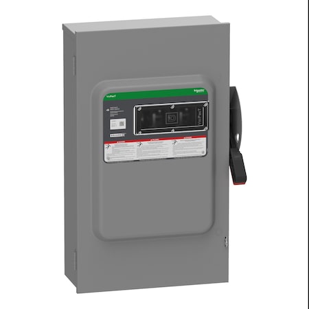 Safety Switch, Fusible, 3PST, Three Phase, NEMA 3R, Indoor/Outdoor, Steel MPN:VH364R
