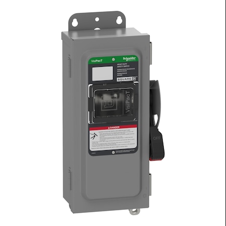 Safety Switch, Nonfusible, 3PST, Three Phase, NEMA 12, Indoor, Steel MPN:VHU361AWKGL